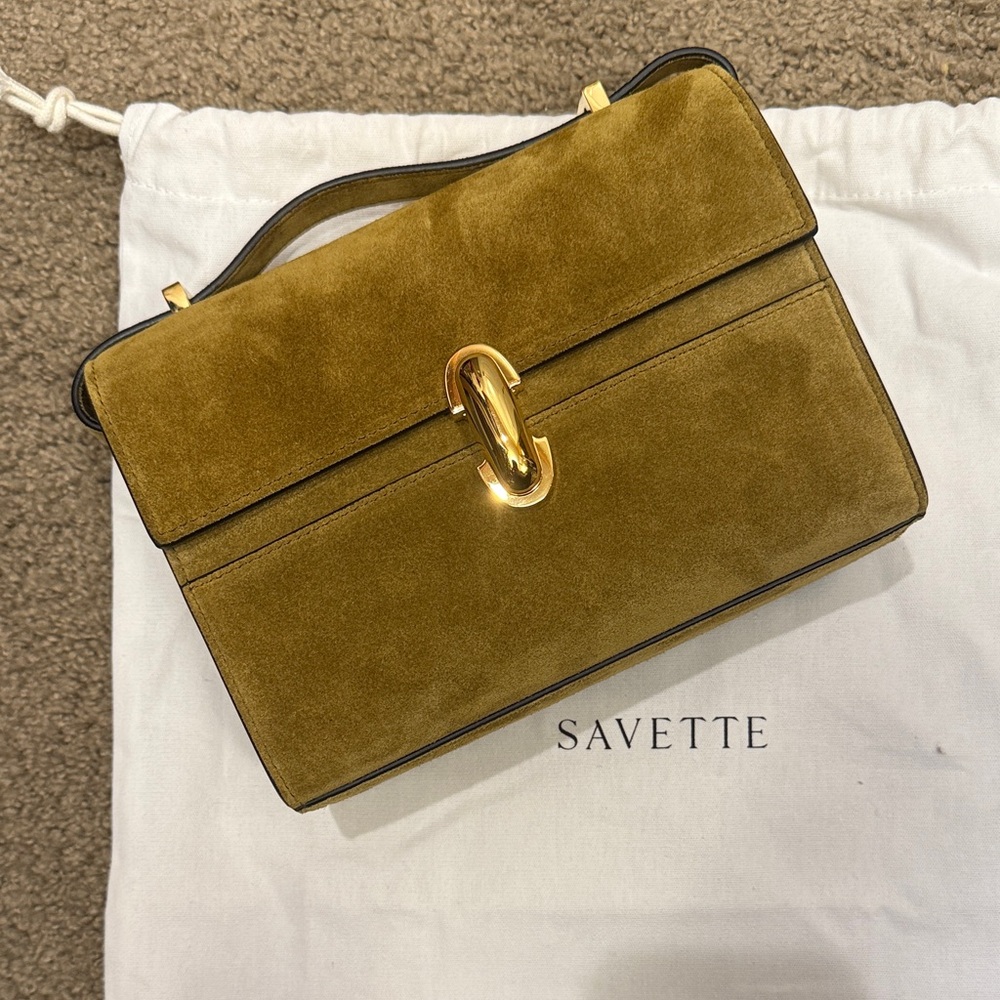 NWOT Savette Suede Bag Symmetry 26